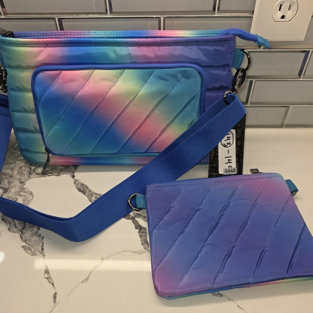 THINK ROYLN Bank‎ Street XL Crossbody Bag With Pouch & Removable Strap NWT